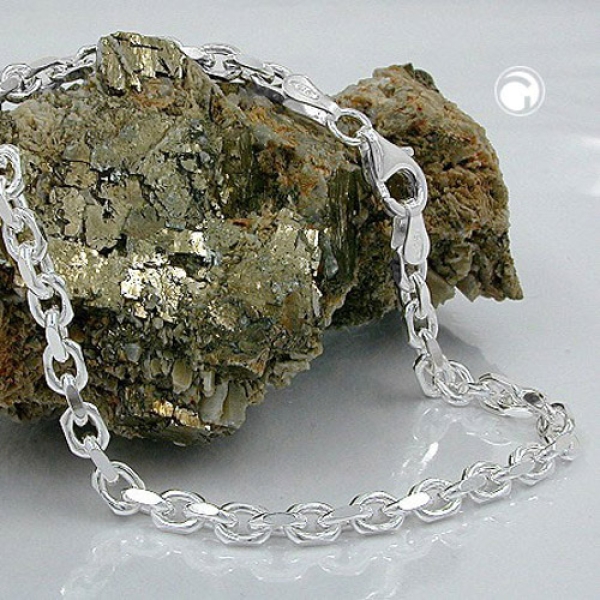 Armband 3,5mm Ankerkette glänzend Silber 925 21cm