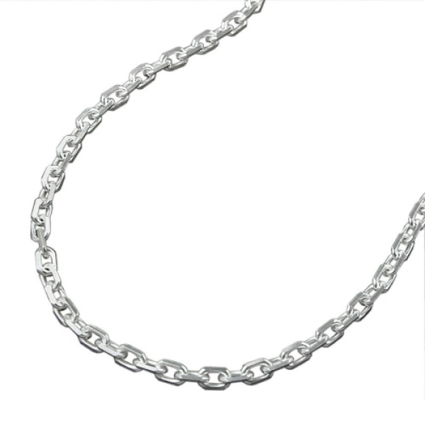 Kette 2mm Ankerkette 8x diamantiert Silber 925 38cm