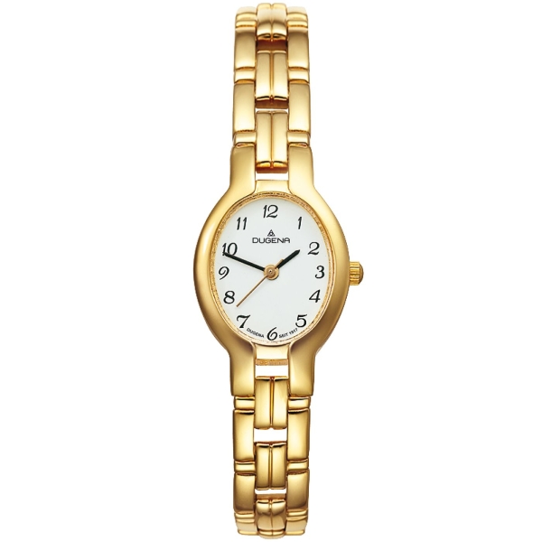 Dugena Damenuhr gold Schmuckbanduhr 1936214 Quarz