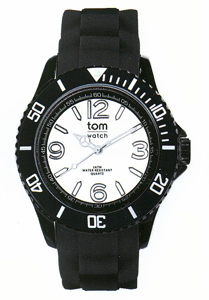 Design Uhr tom watch black white - black  44mm