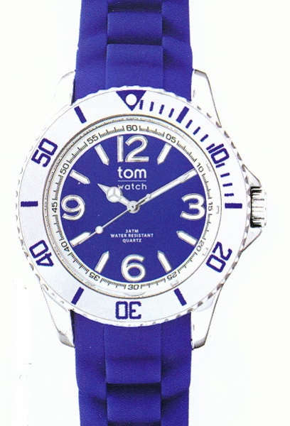 Design Uhr tom watch white maritim blue 44mm