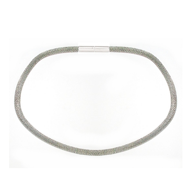 Exklusive Schlauchkette 3,2-6mm Collier Silber 925 mit Bajonettverschluss 48cm