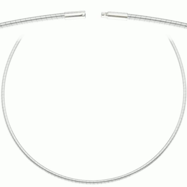 Collier Omegareifen 1,9mm Bajonett 925 Silber 42cm