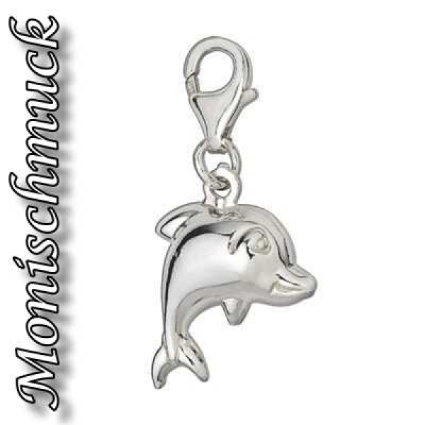 Anhänger Charm 925 Silber Delfin