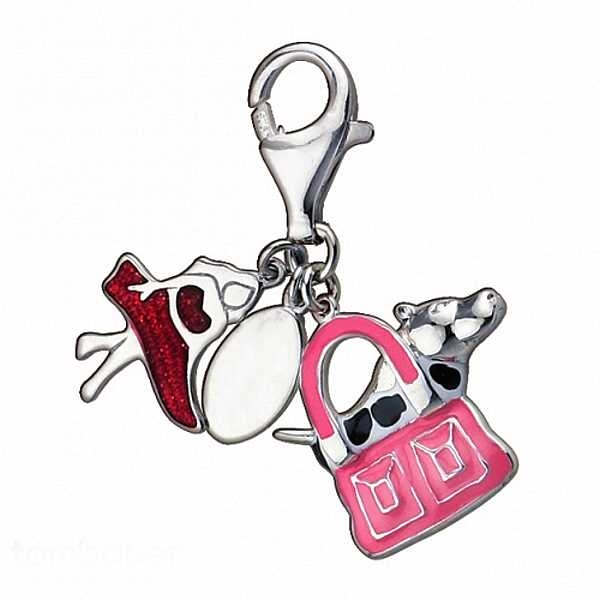 Anhänger Charm 925 Silber Lady-Bagdog