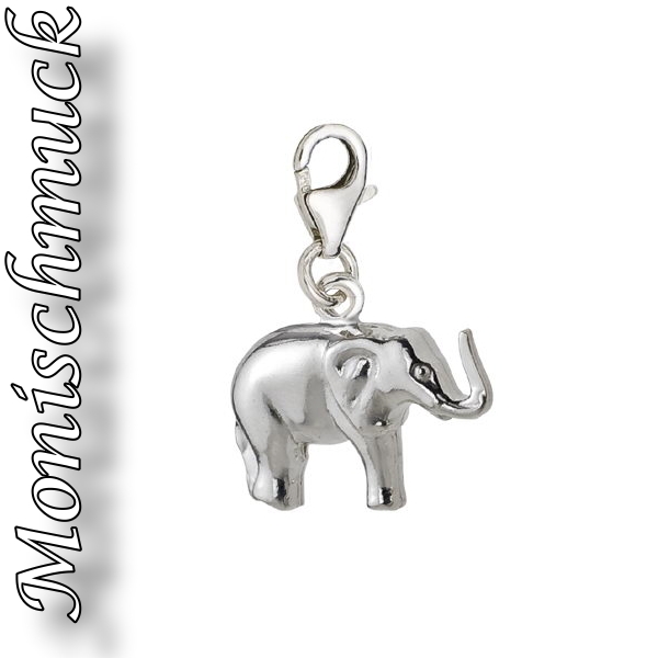 Anhänger Charm 925/- Silber für Bettelarmband Elefant II