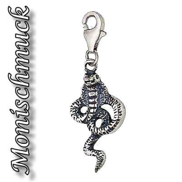 Anhänger Charm 925/- Silber Schlange