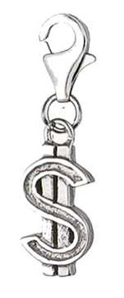 Einhänger Charm 925/- Silber Dollar Zeichen