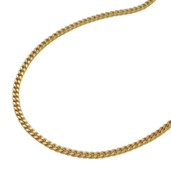 Kette 1,3mm Panzerkette 9Kt GOLD 45cm