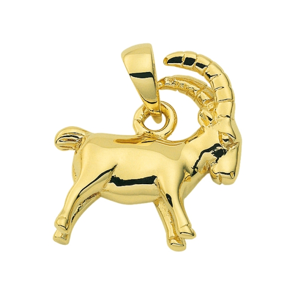 Anhänger Sternzeichen Steinbock 14Kt 585 GOLD