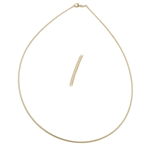 Kette 0,8mm Rundkette 9Kt GOLD 45cm