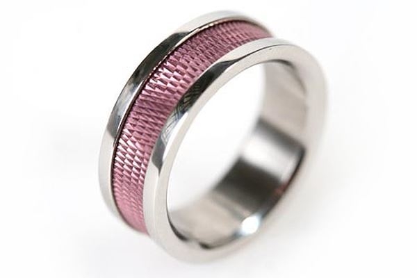 Edelstahl Ring diamantiert rose Le Bijou