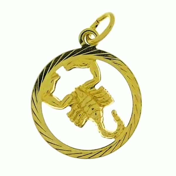 Anhänger Sternzeichen Skorpion 14Kt 585 GOLD