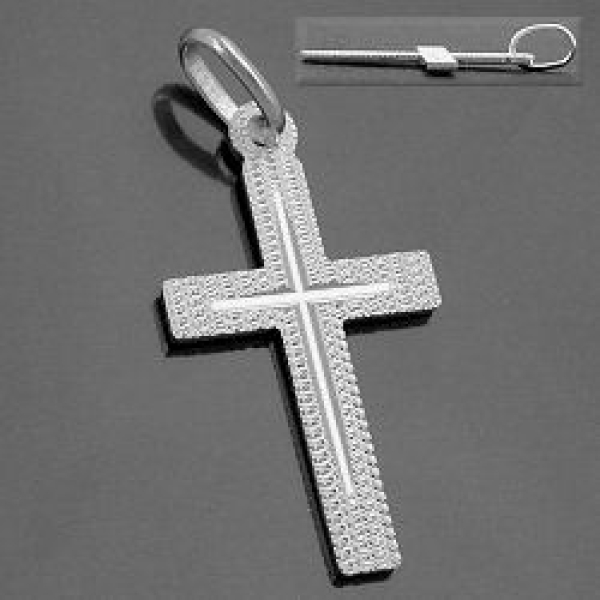 Anhänger Kreuz diamantiert 925 Silber