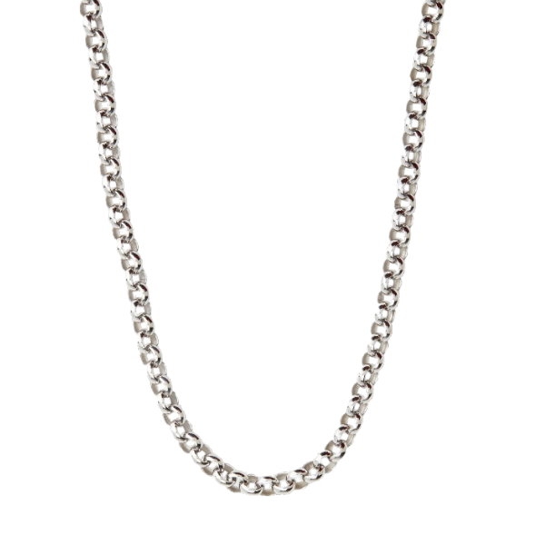 Collier Kette Ankerkette 5mm rund Erbskette Silber 925 50cm