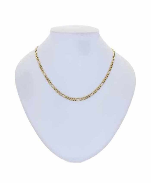 Collier Kette 4mm Figarokette 8Kt GOLD 60cm