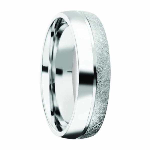 Partnerringe Freundschaftsringe 6,1mm mit/ohne Zirkonia eismatt poliert 925 Silber