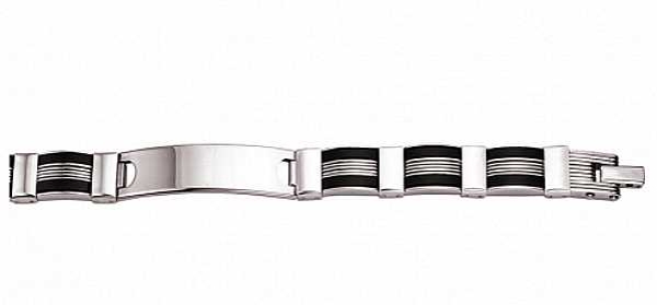 Armband Edelstahl ID Gravurplatte RIO 20cm