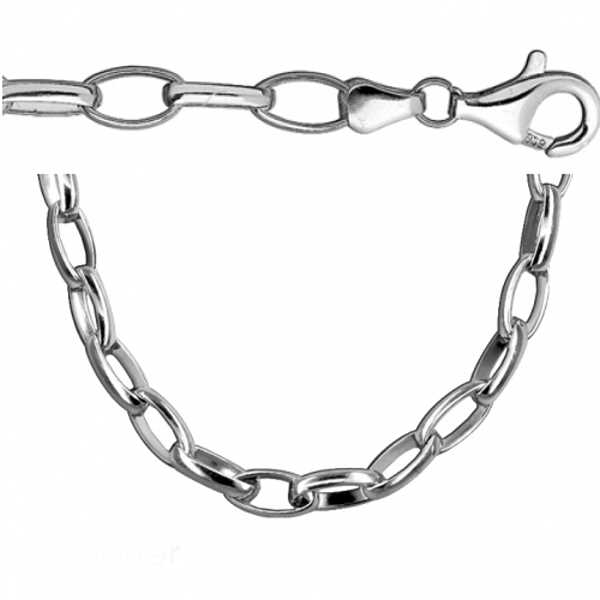 Silberarmband 5mm 925 für Charms 19cm