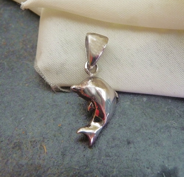 Anhänger 925 Sterling Silber Tiermotiv Delfin