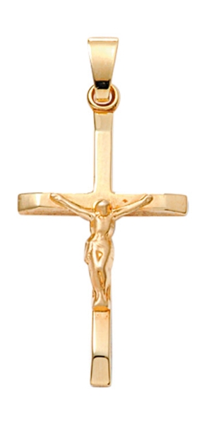 Anhänger Kreuz 15x26mm Jesus Korpus 8Kt 333 GOLD