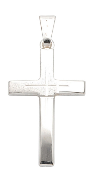 Anhänger Kreuz 14x22mm Silber 925