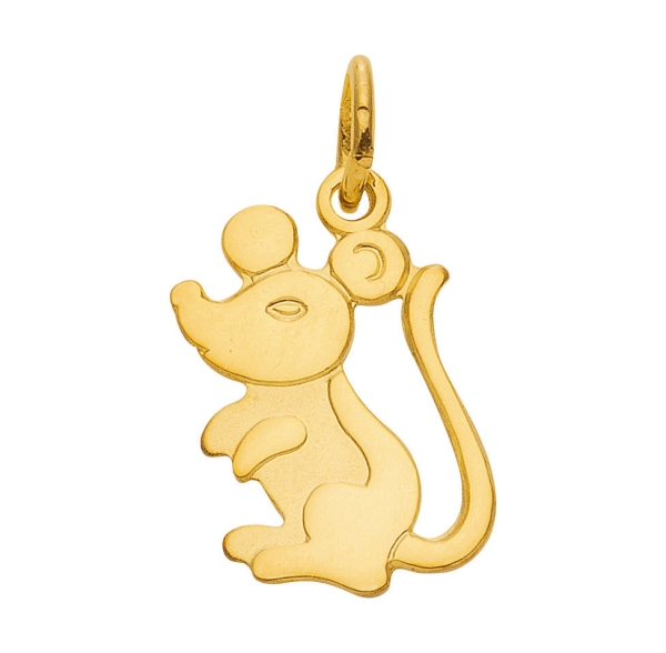 Anhänger kleine Maus 8Kt 333 Gold