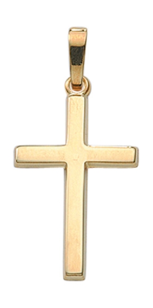 Anhänger Kreuz 12x18mm 14Kt 585 GOLD