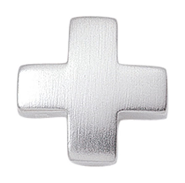 Anhänger Kreuz mattiert 14x14mm Silber 925