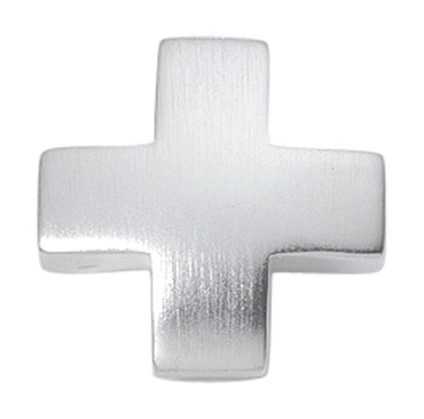 Anhänger Kreuz mattiert 17x17mm Silber 925