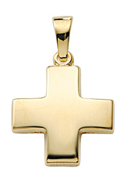 Anhänger Kreuz 14x14mm 14Kt 585 GOLD