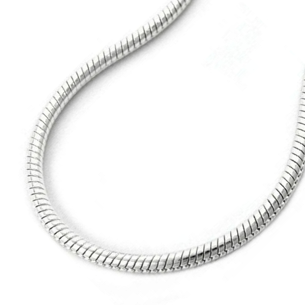 Kette Schlange 2,5mm rund Silber 925 42cm