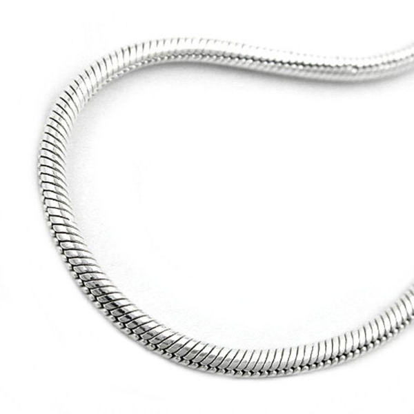 Kette Schlange 1,5mm rund Silber 925 45cm