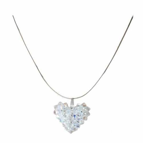 Collier Crystal 3D Herz 39cm