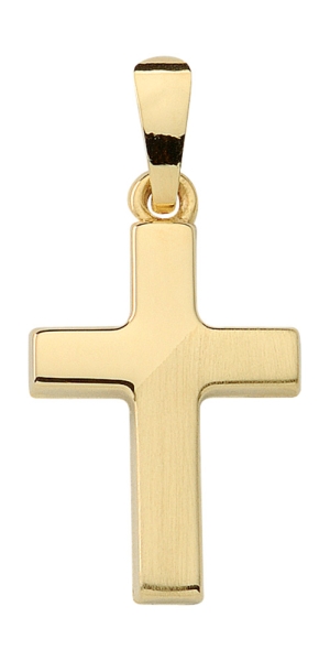 Anhänger Kreuz 11x16mm 14Kt 585 GOLD