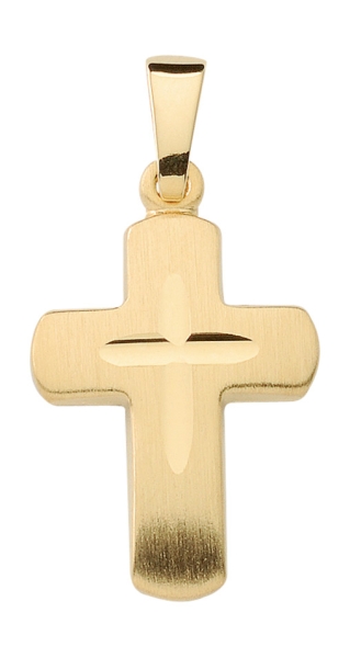 Anhänger Kreuz 12x16mm 14Kt 585 GOLD