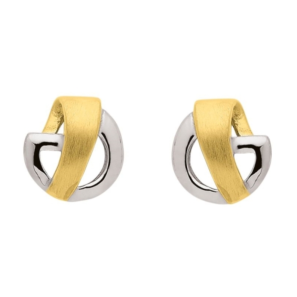 Ohrstecker bicolor 8Kt 333 GOLD