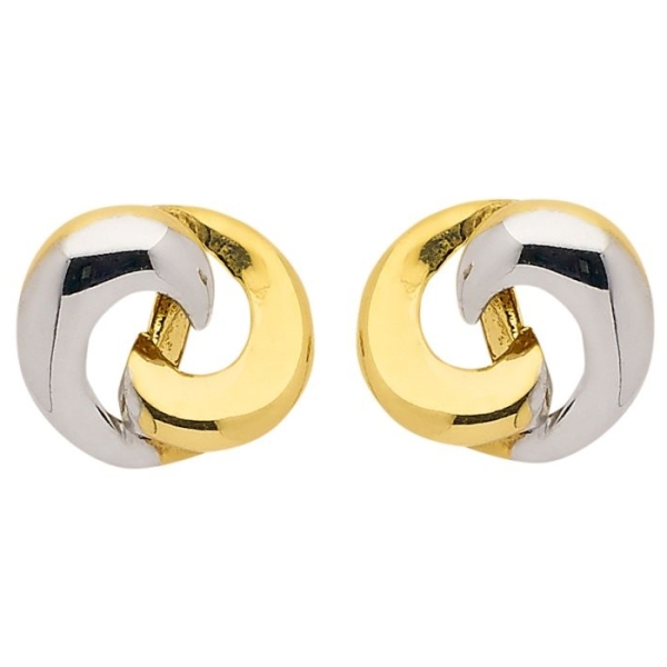 Ohrstecker bicolor 8Kt 333 GOLD