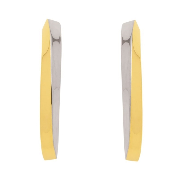 Creole 28,8x3,9mm bicolor 8Kt 333 GOLD