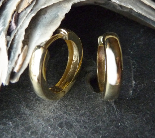 Creole Klappscharnier Ø15mm 8Kt 333 GOLD