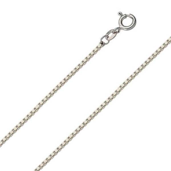 Collier Venezianerkette 1mm 14Kt 585 WEISSGOLD 38cm