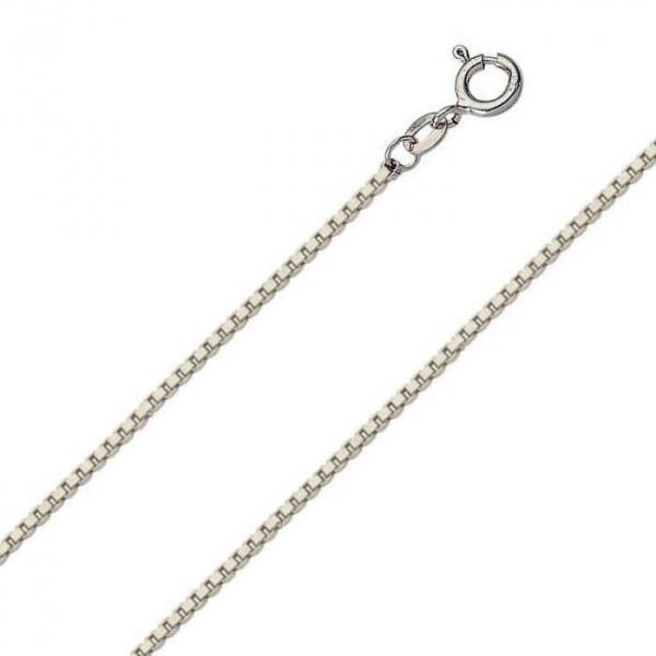 Collier Venezianerkette 1,2mm 14Kt 585 WEISSGOLD 38cm