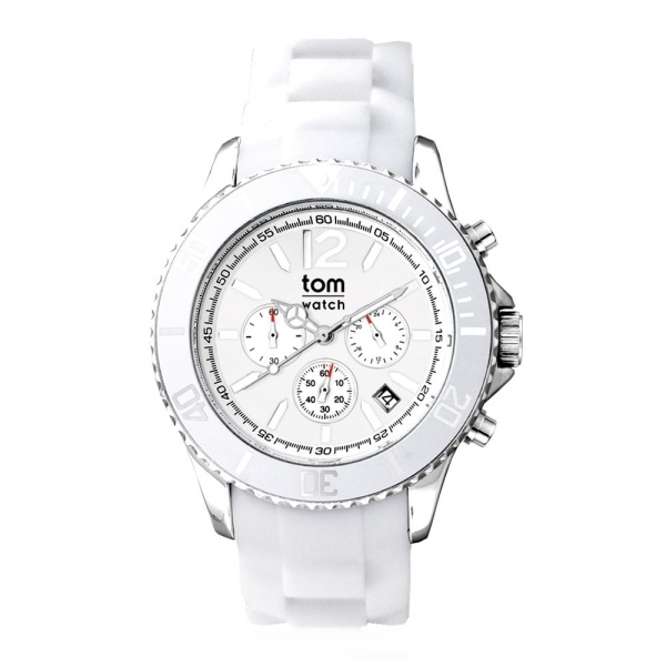 Design Uhr tom watch Chrono white 48mm