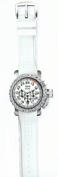 Design Uhr tom watch Chrono ocean white 43mm