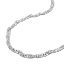 Collier Singapur diamantiert Silber 925 36cm