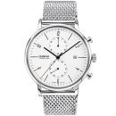 Dugena Herrenuhr silber weiss Dessau Chrono 7090239 Quarz