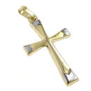 Anhänger Kreuz bicolor 14Kt GOLD