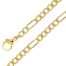 Collier Kette 4mm Figarokette 14Kt GOLD 45cm